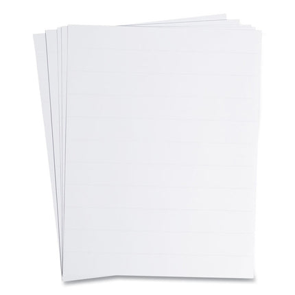 Data Card Replacement Sheet, 8.5 x 11 Sheets, Perforated at 1", White, 10/Pack