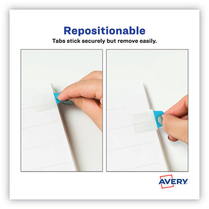 Ultra Tabs Repositionable Tabs, Mini Tabs: 1" x 1.5", 1/5-Cut, Assorted Colors, 40/Pack