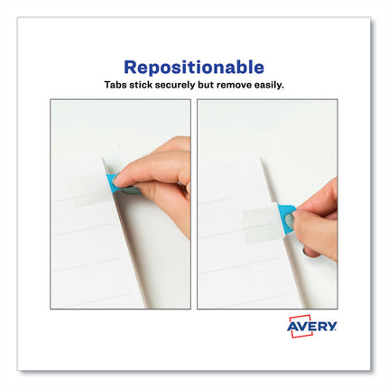 Ultra Tabs Repositionable Tabs, Mini Tabs: 1" x 1.5", 1/5-Cut, Assorted Colors, 80/Pack