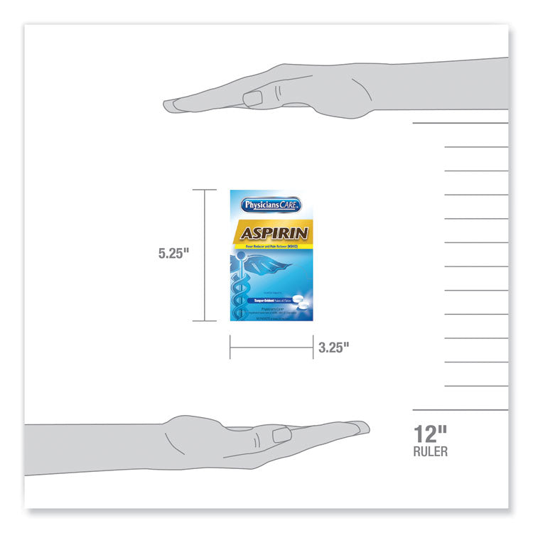 Aspirin Medication, Two-Pack, 50 Packs/box