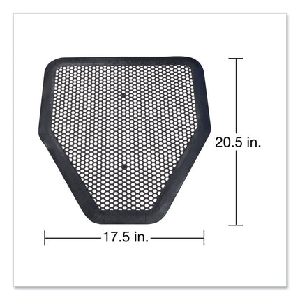 Deo-Gard Disposable Urinal Mat, Charcoal, Mountain Air, 17.5 X 20.5, 6/carton