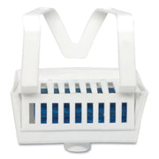 Non-Para Toilet Bowl Block, Lasts 30 Days, Evergreen Scent, White, 12/box