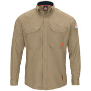 Bulwark® Men's iQ Series® Comfort Woven Long Sleeve Lightweight Shirt / QS52KH