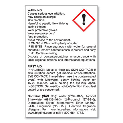 Water-Soluble Deodorant, Mountain Air, 32 Oz Bottle, 12/carton