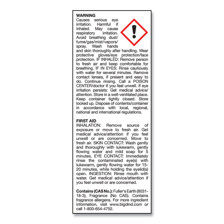 Granular Deodorant, Lemon, 16 Oz, Shaker Can, 12/carton