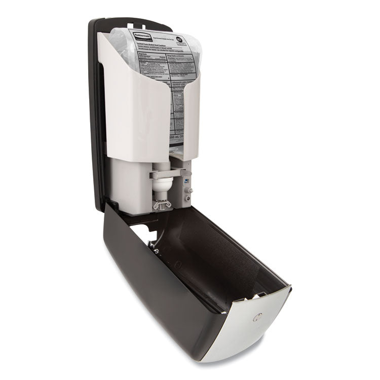Autofoam Touch-Free Dispenser, 1,100 Ml, 5.2 X 5.25 X 10.9, Black/chrome