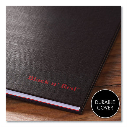 Hardcover Twinwire Notebooks, SCRIBZEE Compatible, 1-Subject, Wide/Legal Rule, Black/Red Cover, (70) 9.88 x 6.88 Sheets