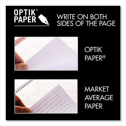 Hardcover Twinwire Notebooks, SCRIBZEE Compatible, 1-Subject, Wide/Legal Rule, Black/Red Cover, (70) 9.88 x 6.88 Sheets