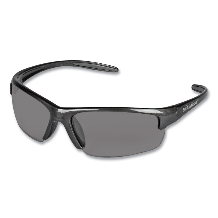Equalizer Safety Glasses, Gunmetal Frame, Smoke Lens, 12/Box
