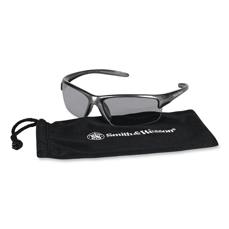 Equalizer Safety Glasses, Gunmetal Frame, Smoke Lens, 12/Box