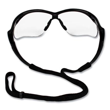 Nemesis Csa Safety Glasses, Black Frame, Clear Lens, 12/Box