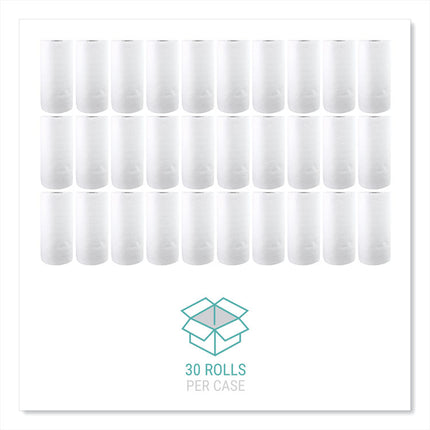 Kitchen Roll Towels, 2-Ply, 11 x 8.5, White, 85/Roll, 30 Rolls/Carton