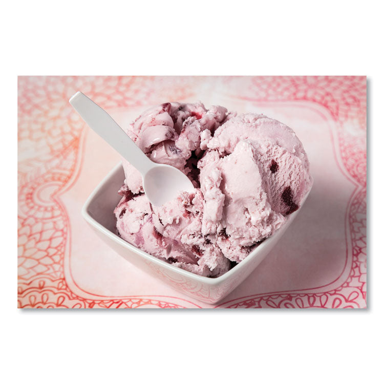 Polystyrene Taster Spoons, Plastic, 3", White, 3,000/Carton