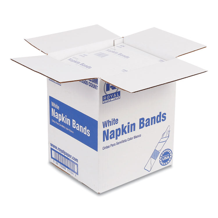 Napkin Bands, White, 20000/carton