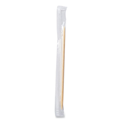 Mint Cello-Wrapped Wood Toothpicks, 2.5", Natural, 1,000/box, 15 Boxes/carton