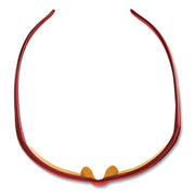 Equalizer Safety Glasses, Red Frames, Amber/yellow Lens, 12/Box