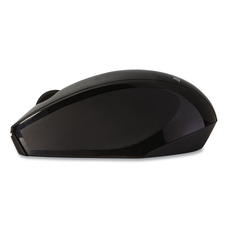 Wireless Notebook Multi-Trac Blue Led Mouse, 2.4 Ghz Frequency/32.8 Ft Wireless Range, Left/right Hand Use, Black