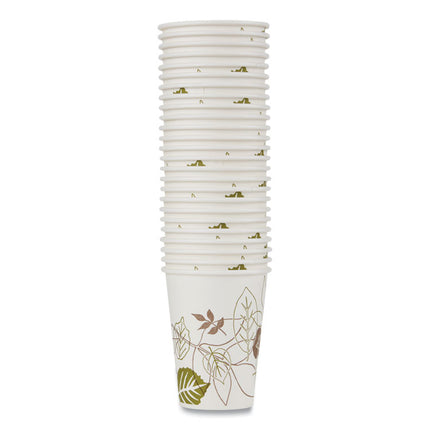 Pathways Paper Hot Cups, 12 oz, White/Brown, 25/Pack