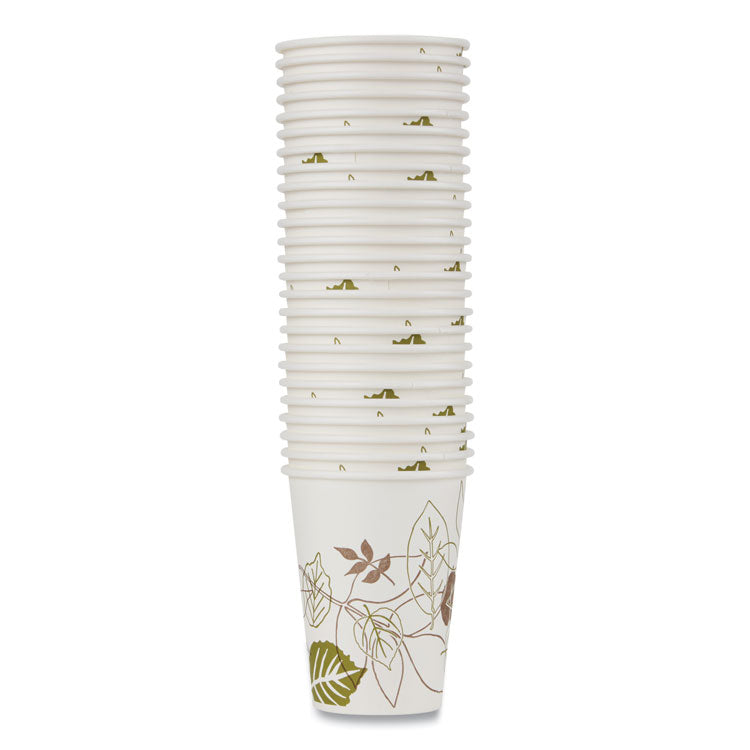 Pathways Paper Hot Cups, 12 oz, White/Brown, 25/Pack