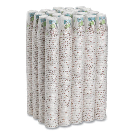 Perfectouch Paper Hot Cups, 12 Oz, Coffee Haze Design, Individually Wrapped, 1,000/carton