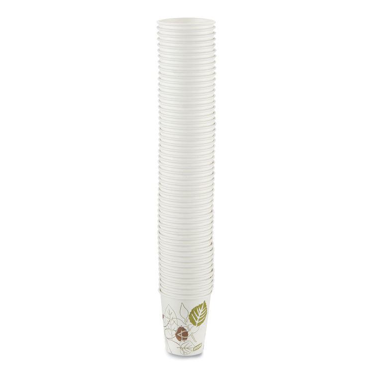 Pathways Paper Hot Cups, 10 oz, White/Brown, 50/Pack