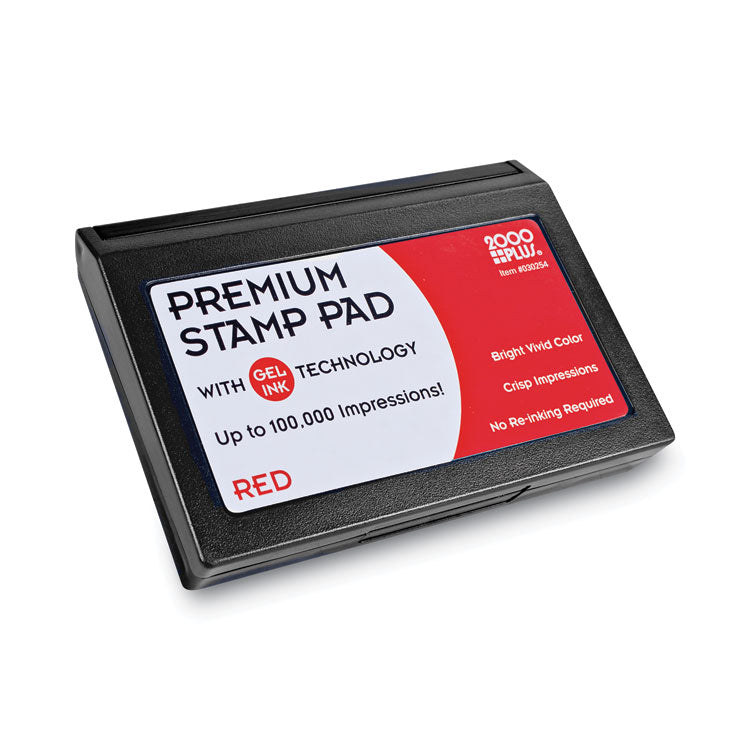 Microgel Stamp Pad for 2000 PLUS, 4.25" x 2.75", Red