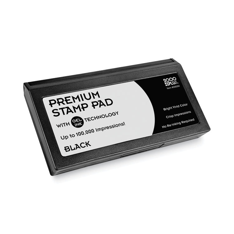 Microgel Stamp Pad for 2000 PLUS, 6.17" x 3.13", Black
