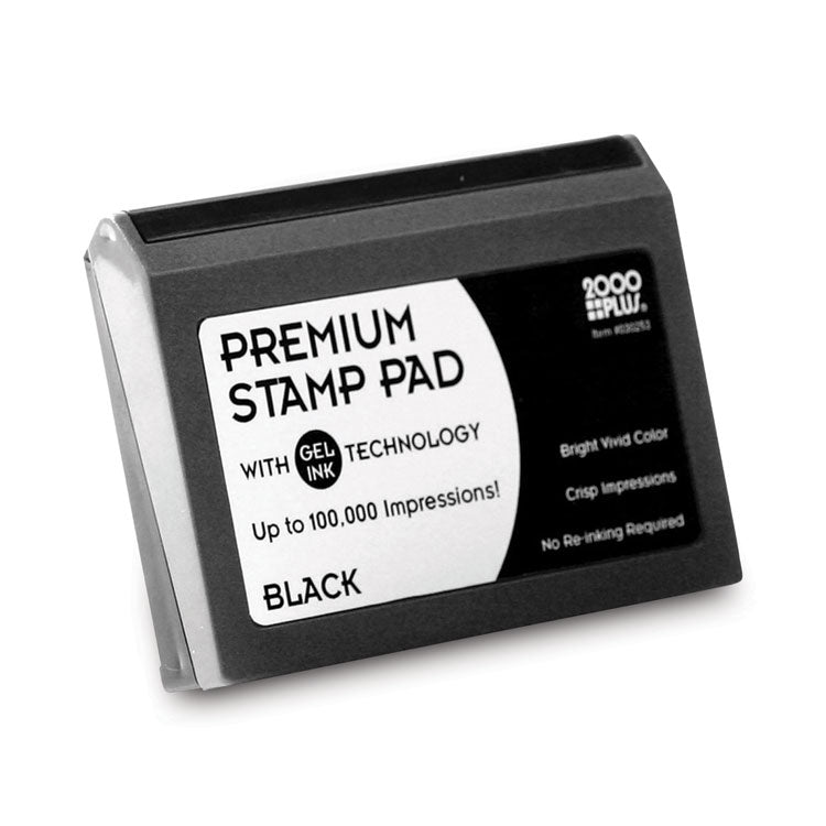 Microgel Stamp Pad for 2000 PLUS, 6.17" x 3.13", Black