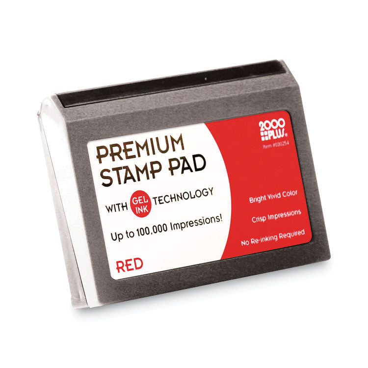 Microgel Stamp Pad for 2000 PLUS, 6.17" x 3.13", Red