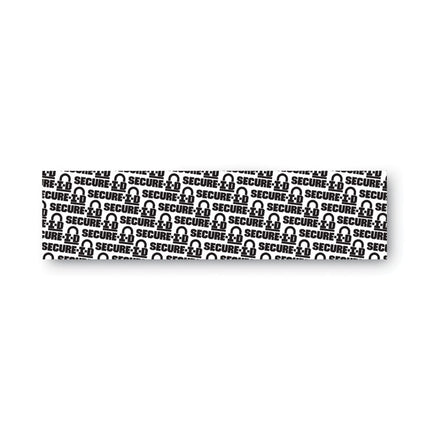 secure-i-d security stamp, obscures area 2.5 x 0.31, black