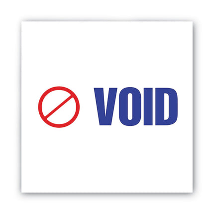 Pre-Inked Shutter Stamp, Red/Blue, VOID, 1.63 x 0.5