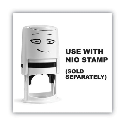 Ink Pad for NIO Stamp with Voucher, 2.75" x 2.75", Noble Blue