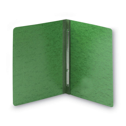 Prong Fastener Premium Pressboard Report Cover, Two-Piece Prong Fastener, 3" Capacity, 8.5 X 11, Green/green