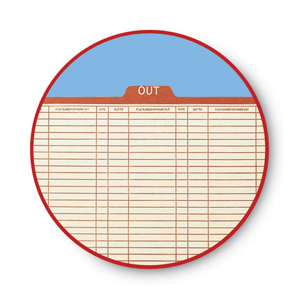 Manila Out Guides, Printed Form Style, 1/5-Cut Top Tab, Out, 8.5 X 11, Manila, 100/box