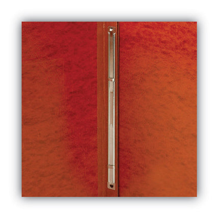Prong Fastener Premium Pressboard Report Cover, Two-Piece Prong Fastener, 3" Capacity, 8.5 X 11, Red/red