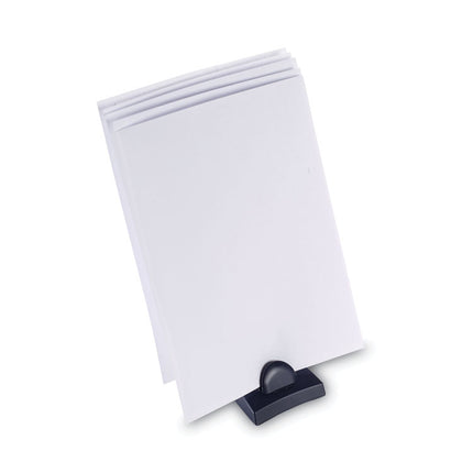 Insight Priority Puck Five-Slot Desktop Copyholder, Plastic, Blue