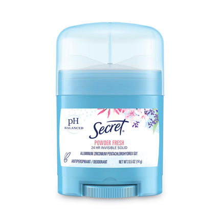 Invisible Solid Anti-Perspirant And Deodorant, Powder Fresh, 0.5 Oz Stick, 24/carton