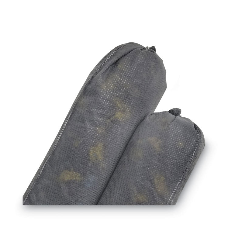 TASKBrand Industrial Universal Sorbent Sock, 0.65 gal, 3" Diameter x 48" Length, 40/Carton