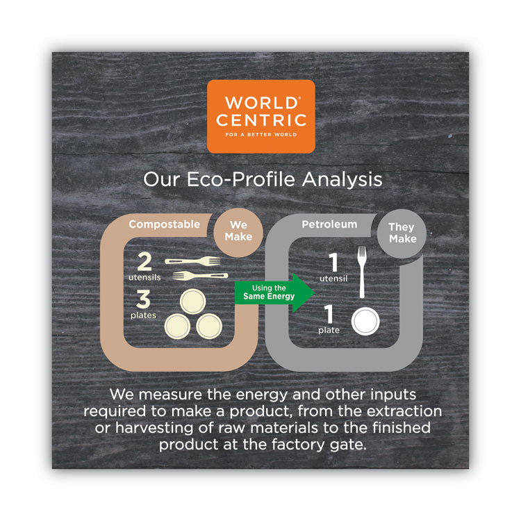 TPLA Compostable Cutlery, Fork, Plastic, White, 750/Carton