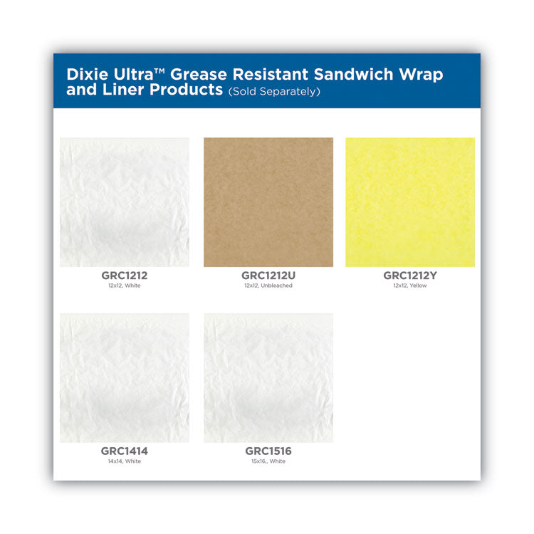 All-Purpose Food Wrap, Dry Wax Paper, 14 x 14, White, 1,000 Sheets/Pack, 4 Packs/Carton