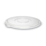 Caterline Pack N' Serve Plastic Lids, Flat Lid, 12" Diameter, Clear, 50/carton