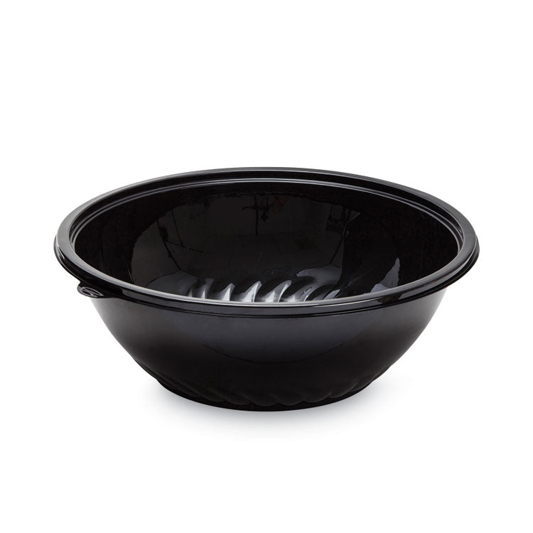 Caterline Pack n' Serve Plastic Bowl, 320 oz, 16" Diameter x 5.5" h, Black, 25/Carton