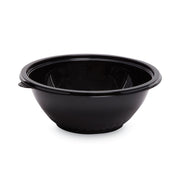 Caterline Pack n' Serve Plastic Bowl, 80 oz, 10" Diameter x 4" h, Black, 25/Carton