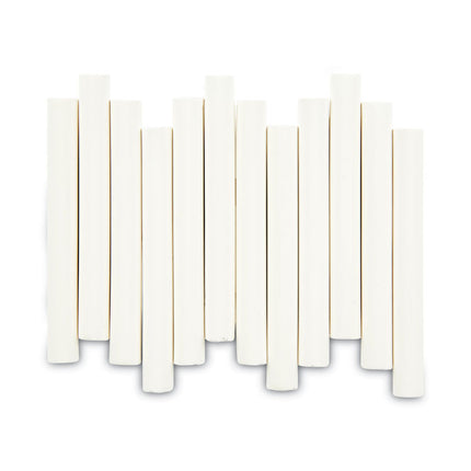 Nontoxic Anti-Dust Chalk, 3" x 0.31" Diameter, White, 12 Sticks/Box