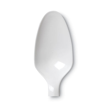 Plastic Cutlery, Mediumweight Spoon, White, 1,000/Carton