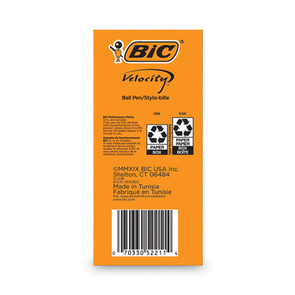 Velocity Easy Glide Ballpoint Pen Value Pack, Retractable, Medium 1 mm, Blue Ink, Translucent Blue Barrel, 36/Pack