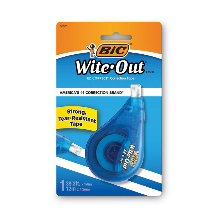 Wite-Out EZ Correct Correction Tape, Non-Refillable, Randomly Assorted Applicator Colors, 0.17" x 472"