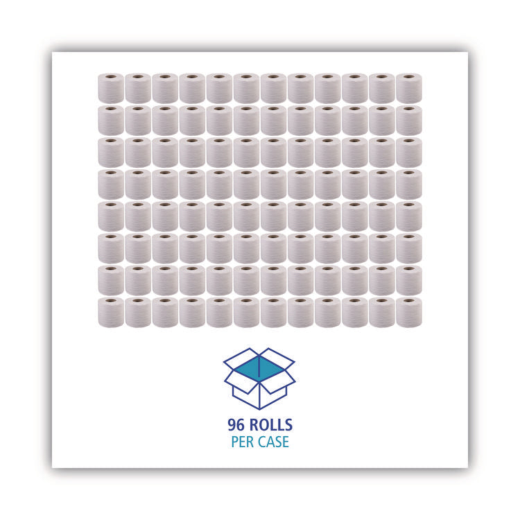 2-Ply Toilet Tissue, Septic Safe, White, 400 Sheets/Roll, 96 Rolls/Carton