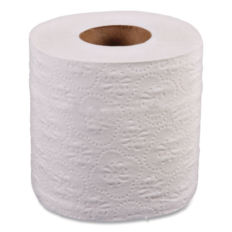 2-Ply Toilet Tissue, Standard, Septic Safe, White, 4 x 3, 500 Sheets/Roll, 96 Rolls/Carton