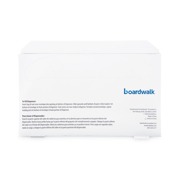 Premium Half-Fold Toilet Seat Covers, 14.17 x 16.73, White, 250 Covers/Sleeve, 10 Sleeves/Carton